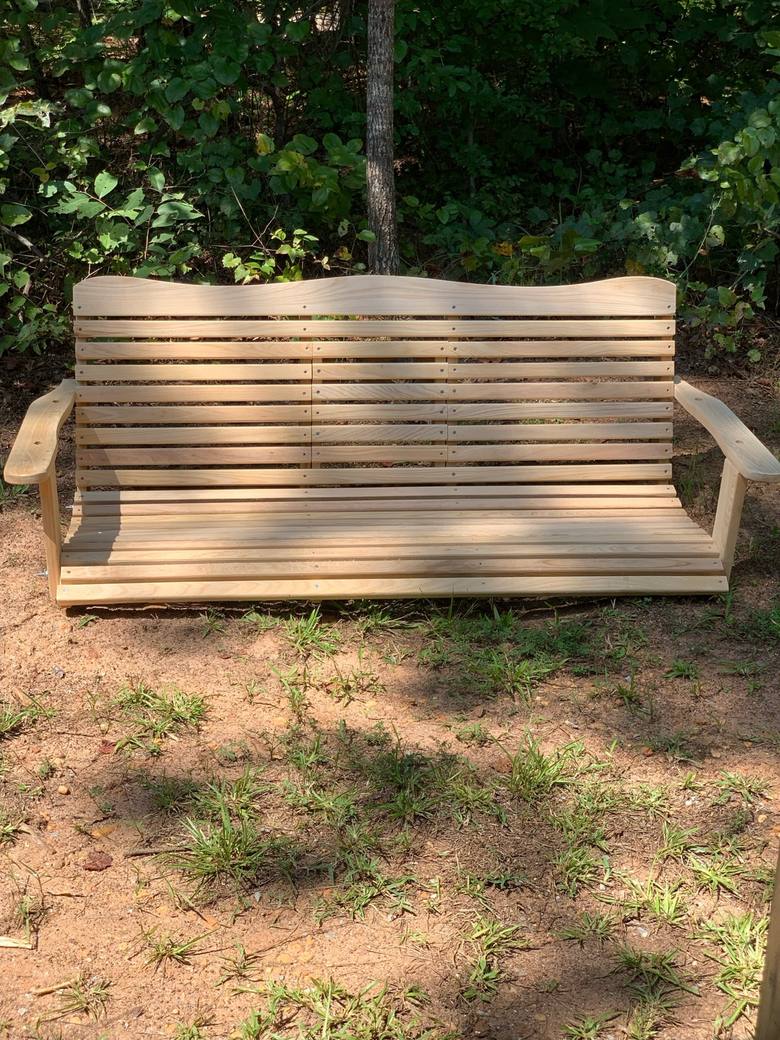 Porch Swing without Cup Holders